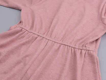 大きいサイズ レディース ラウンドネックレースニットワンピース LL 3L 4L 5L