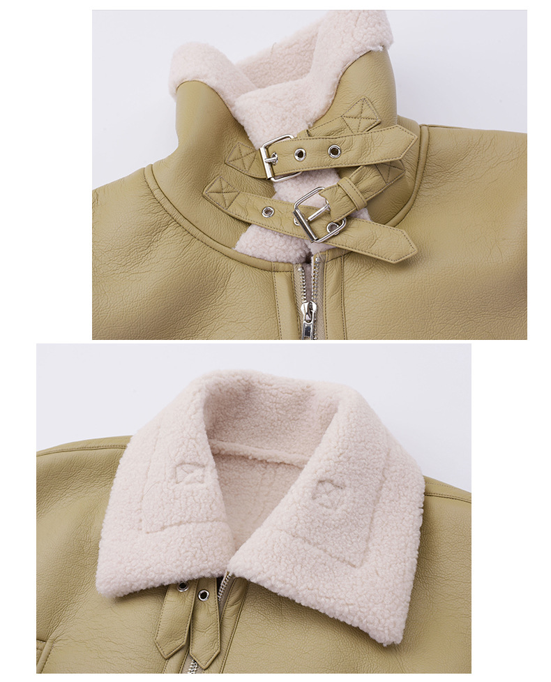 大きいサイズ レディース フリースラペルクラシックPUレザーライダースジャケット LL 3L 4L 5L