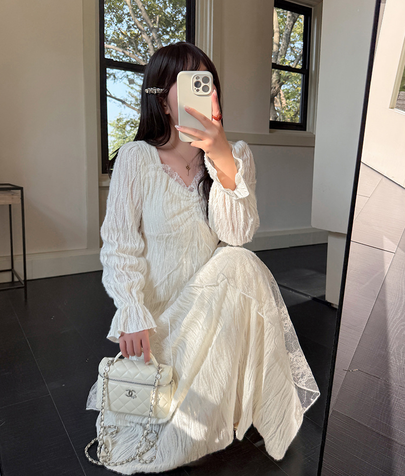 大きいサイズ レディース スパンコールチュールレースフェアリーワンピース LL 3L 4L 5L