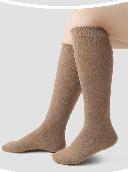 大きいサイズ レディース スリムフィット着圧ハイソックス F フリーサイズ(LL-5L)