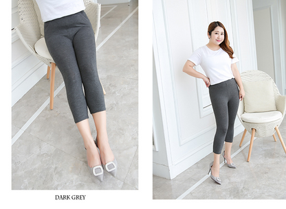 大きいサイズ レディース ゆったりフィット7分丈レギンス LL 3L 4L 5L 6L