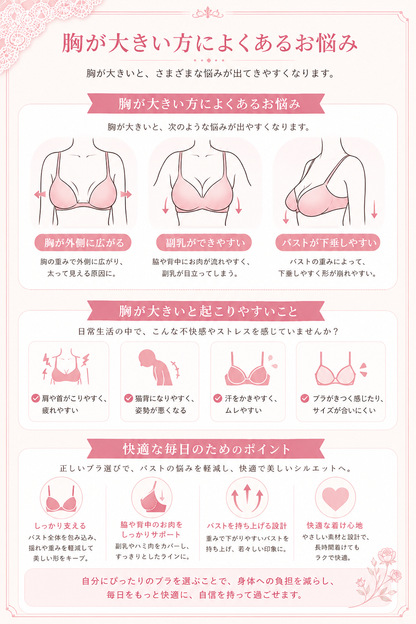 大きいサイズ レディース 美胸シルエットサポートメッシュフルカップブラジャー＆ショーツセット 75-100DEFGHIJ
