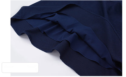 大きいサイズ レディース シアーのスクエアネックのワンピース LL 3L 4L 5L