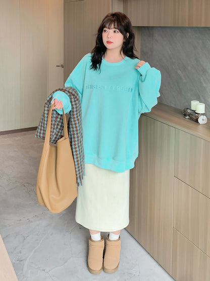 大きいサイズ レディース ストレートチューブミルキーホワイトロングスカート LL 3L 4L 5L