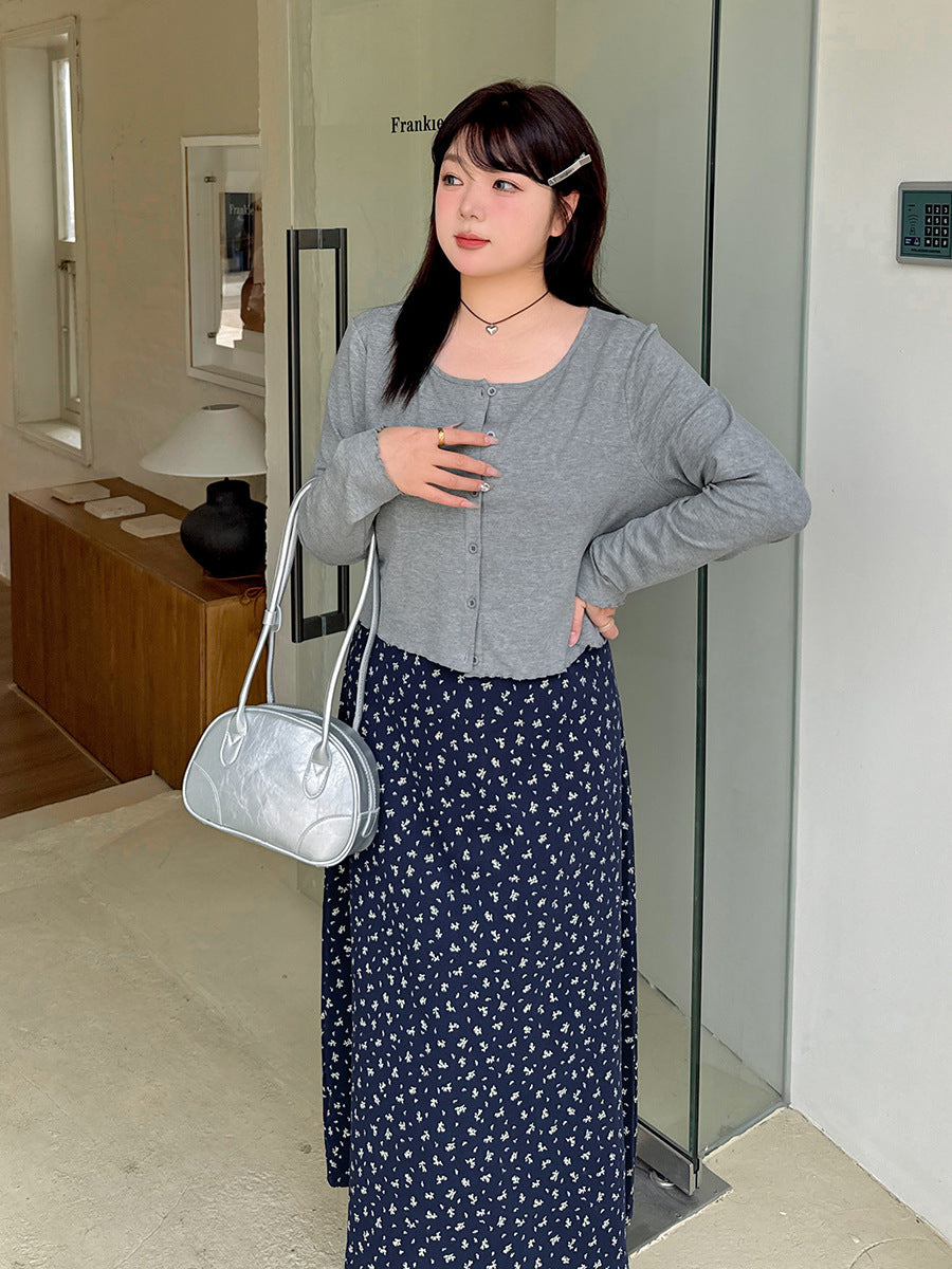 大きいサイズ レディース 花柄キャミワンピース＆ショートカーディガンセット LL 3L 4L 5L 6L