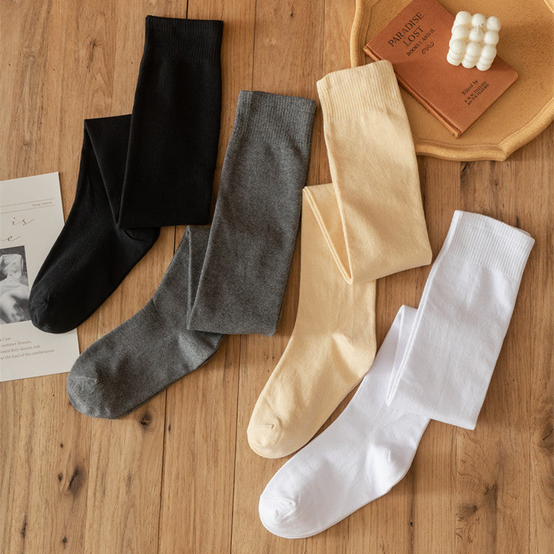 大きいサイズ レディース 滑り止め付きニーハイソックス F フリーサイズ(LL-4L)