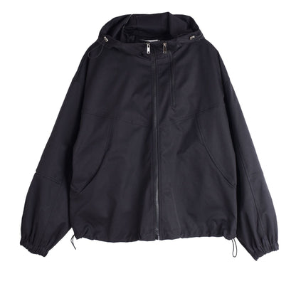 大きいサイズ レディース フード付きハイカーゴダブルジッパージャケット LL 3L 4L 5L