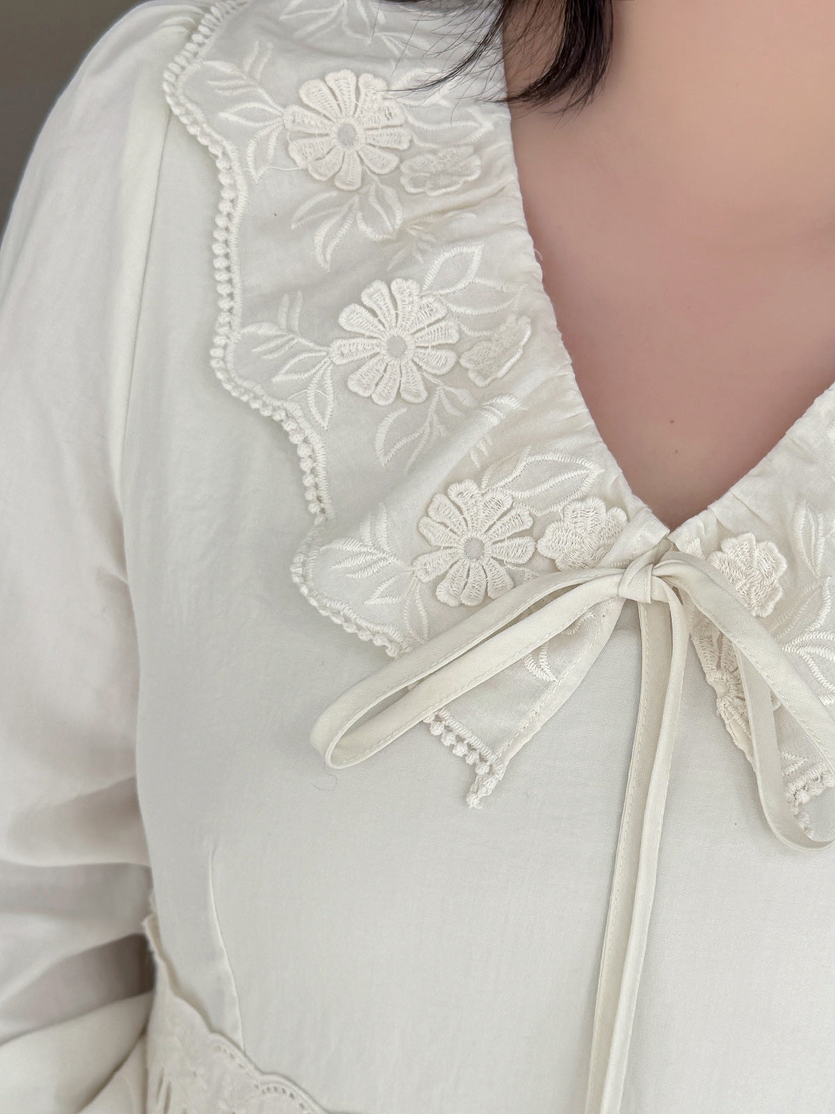 大きいサイズ レディース ジャカードレースロマンチックレトロワンピース LL 3L 4L 5L