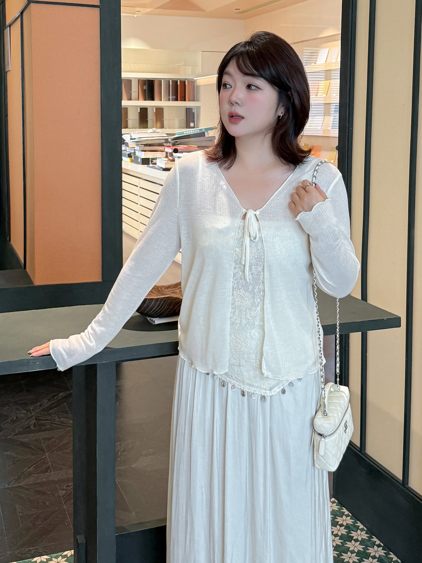 大きいサイズ レディース エアリーシアーアンサンブル LL 3L 4L 5L