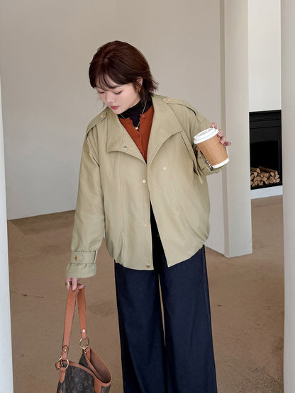 大きいサイズ レディース ワークウェアスタイルカジュアルコットンジャケット LL 3L 4L 5L