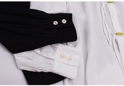 大きいサイズ レディース レースカラーのラウンドネックブラウス LL 3L 4L 5L