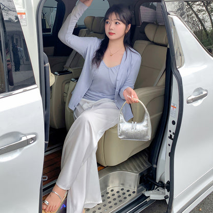 大きいサイズ レディース 爽やかな着心地のモードロングパンツ LL 3L 4L 5L