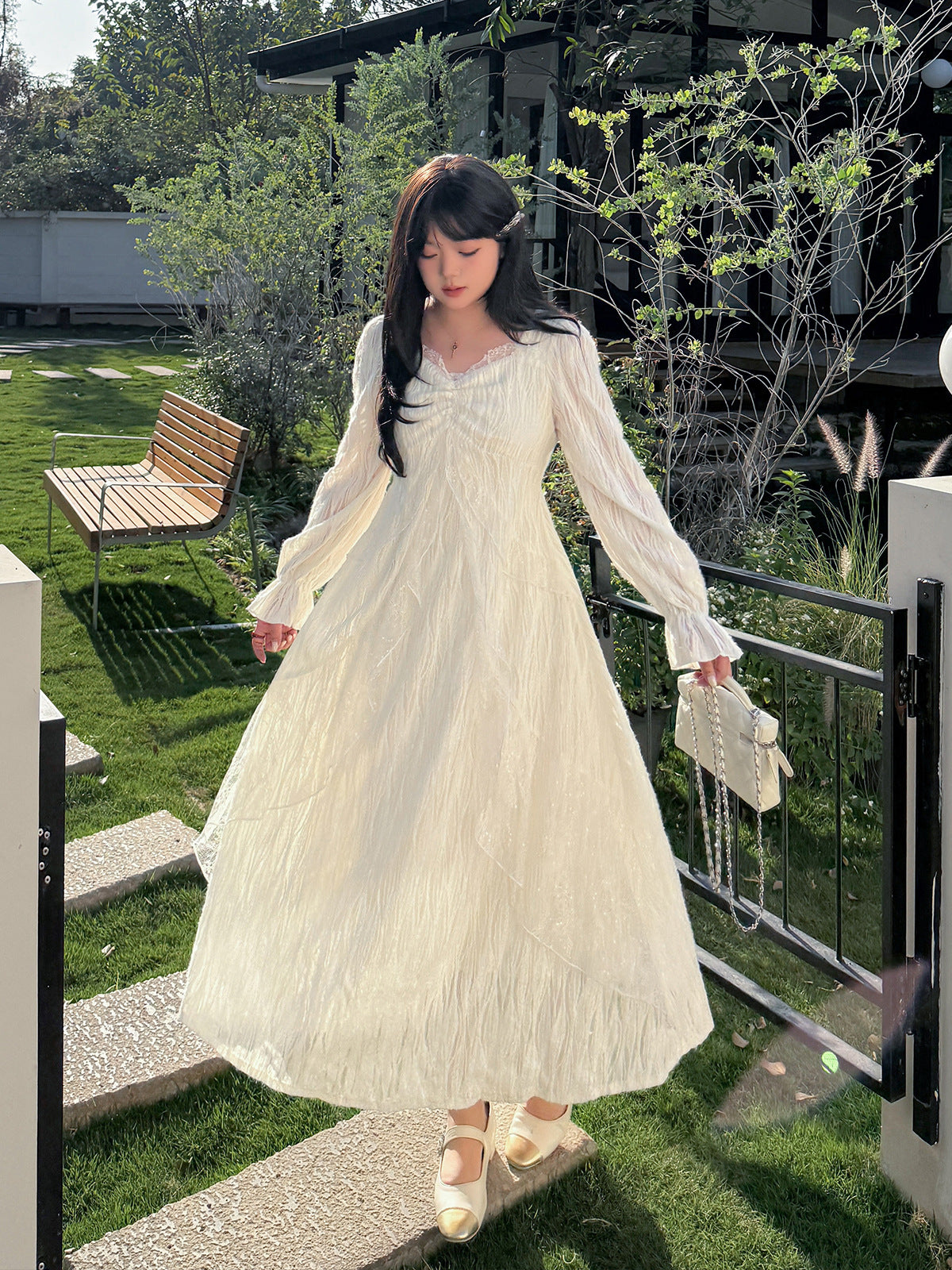 大きいサイズ レディース スパンコールチュールレースフェアリーワンピース LL 3L 4L 5L