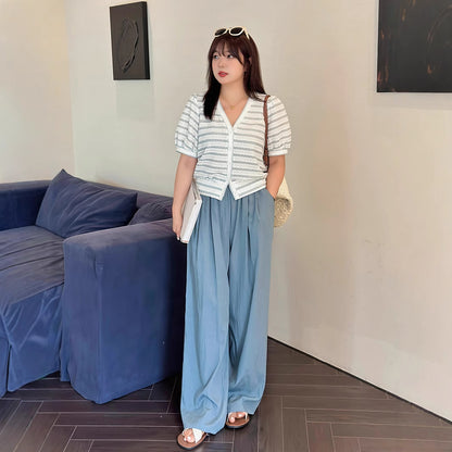大きいサイズ レディース カジュアルルーズワイドパンツ LL 3L 4L 5L