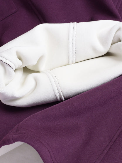 大きいサイズ レディース ニットフリース裏地ワイドレッグカーゴパンツ LL 3L 4L 5L