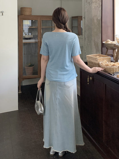 大きいサイズ レディース カウルネックラインウエストタイ半袖トップス LL 3L 4L 5L