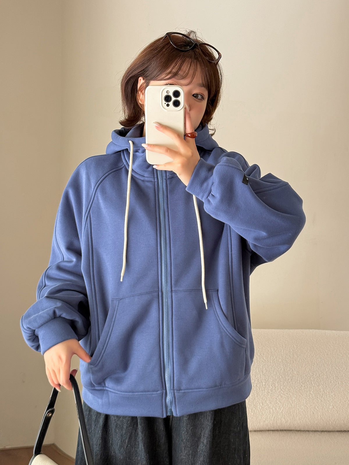 大きいサイズ レディース フードタグ付き裏地フリースニットスウェットパーカー LL 3L 4L 5L