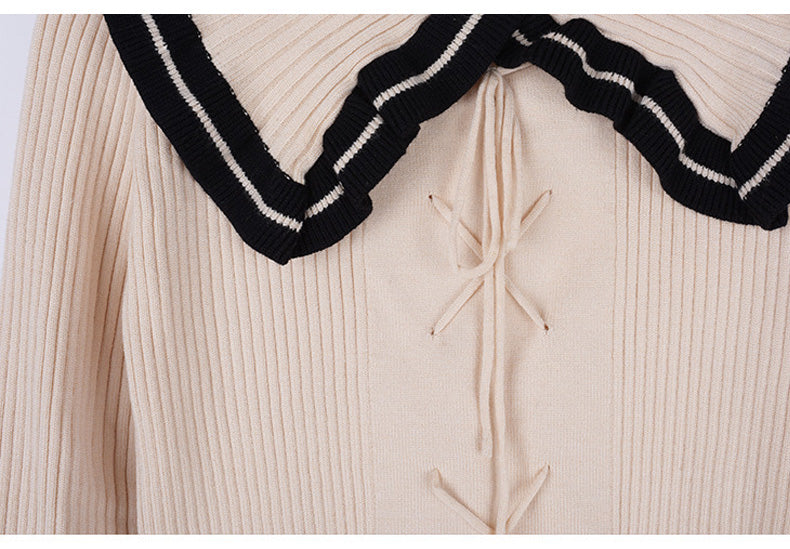 大きいサイズ レディース バイカラーのフリルカーディガン LL 3L 4L 5L