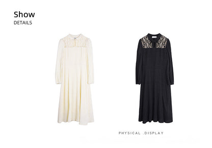 大きいサイズ レディース チャイナ風レースワンピース LL 3L 4L 5L