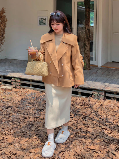 大きいサイズ レディース ストレートチューブミルキーホワイトロングスカート LL 3L 4L 5L