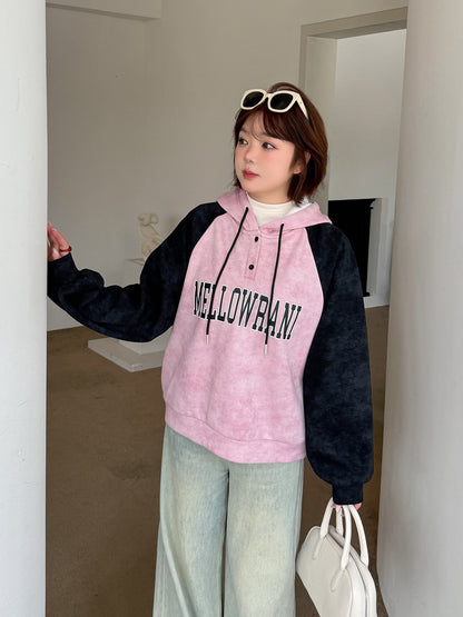 大きいサイズ レディース フリース裏地ラグランスリーブスウェットパーカー LL 3L 4L 5L