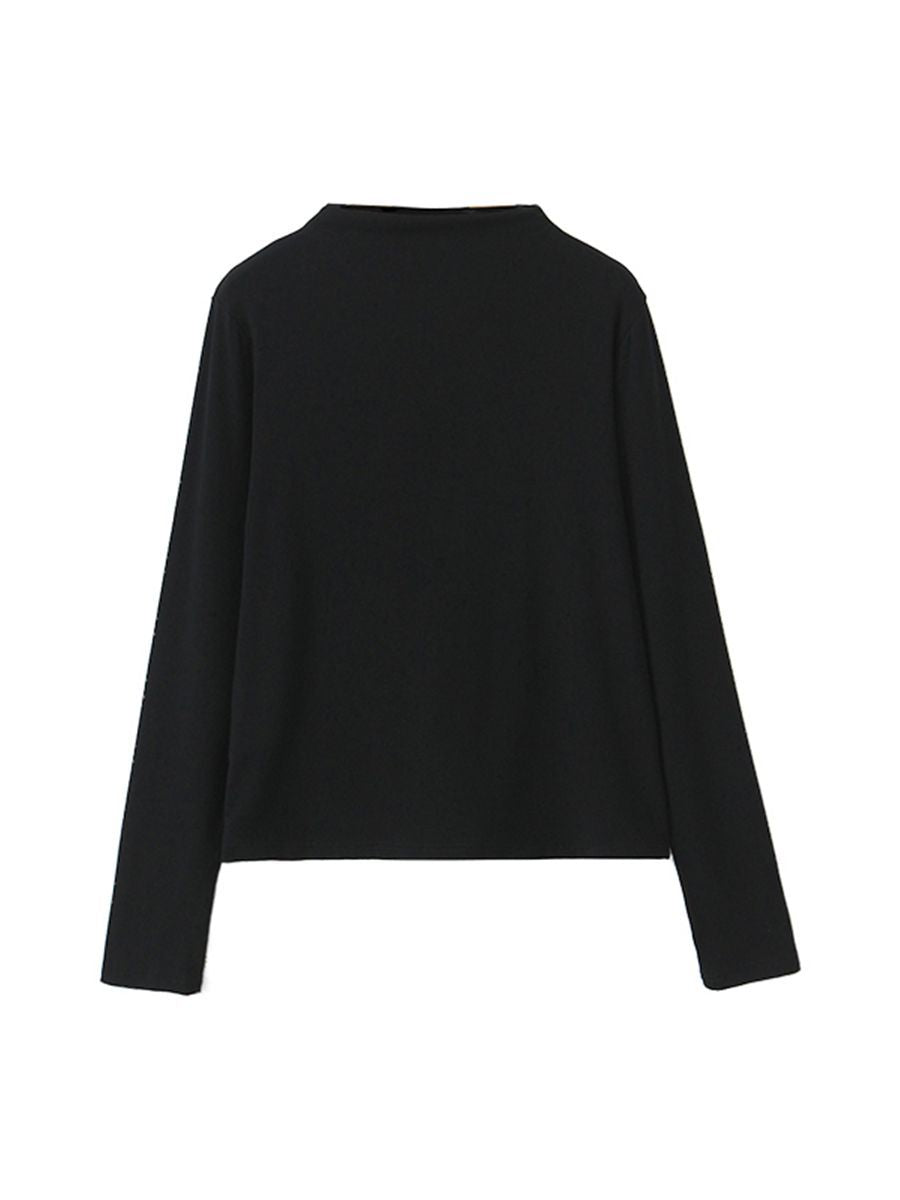 大きいサイズ レディース ハイネック長袖スタイリッシュインナーシャツ LL 3L 4L 5L