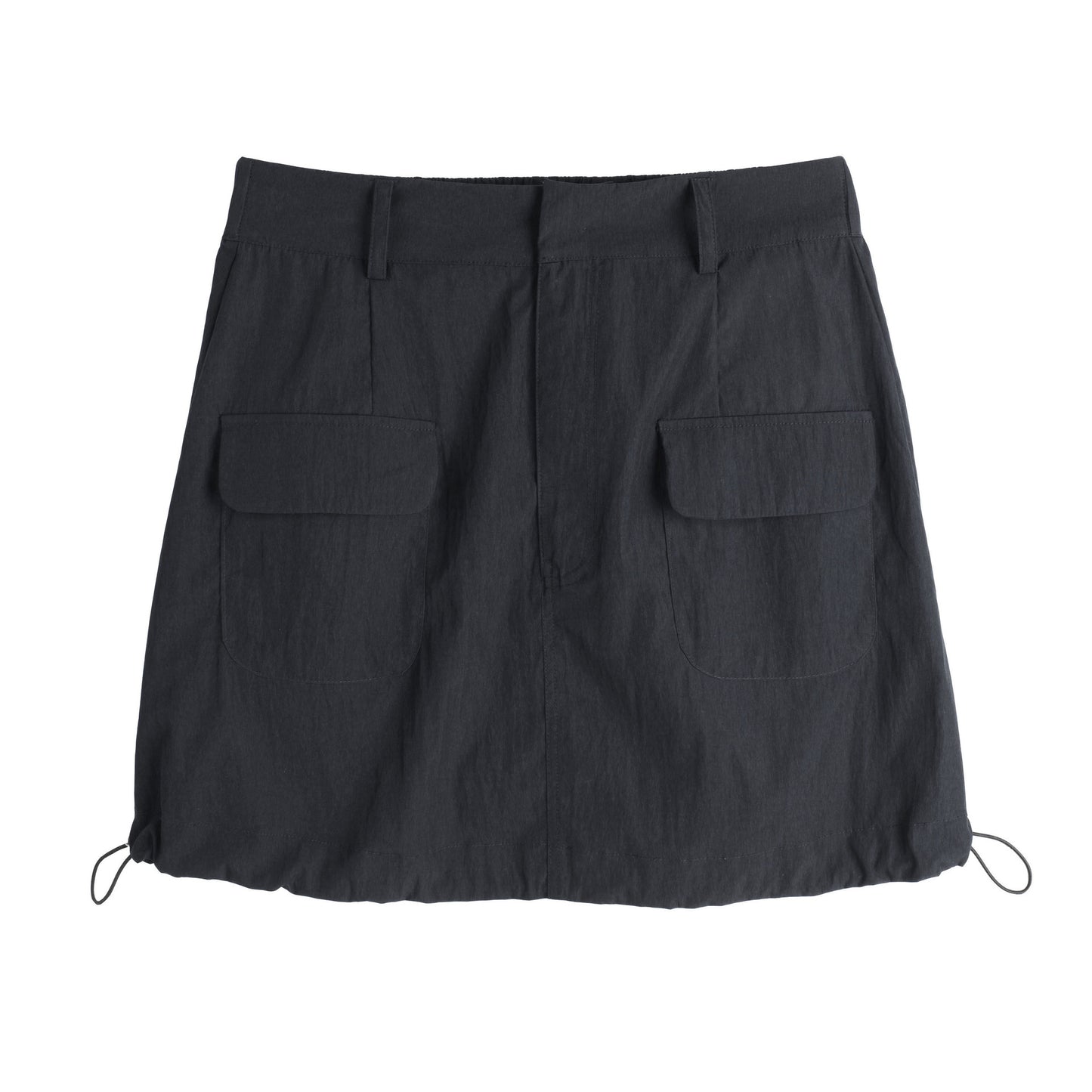 大きいサイズ レディース ドローストリング付きワークウェアスタイルミニスカート LL 3L 4L 5L