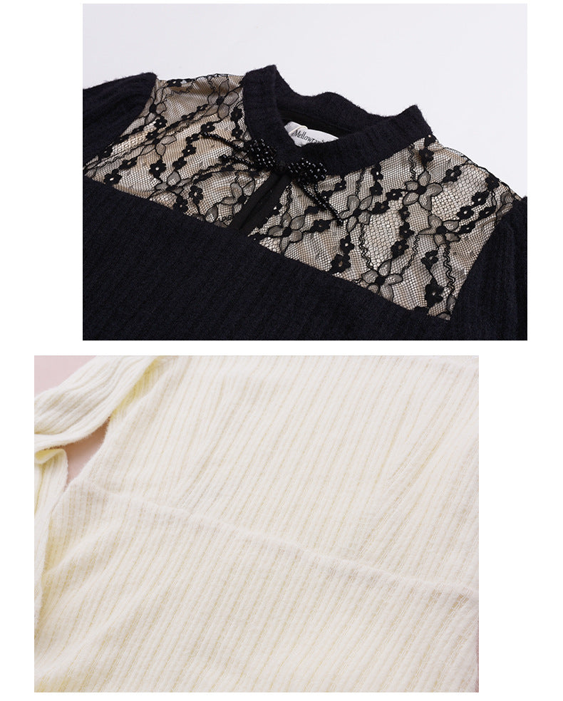 大きいサイズ レディース チャイナ風レースワンピース LL 3L 4L 5L