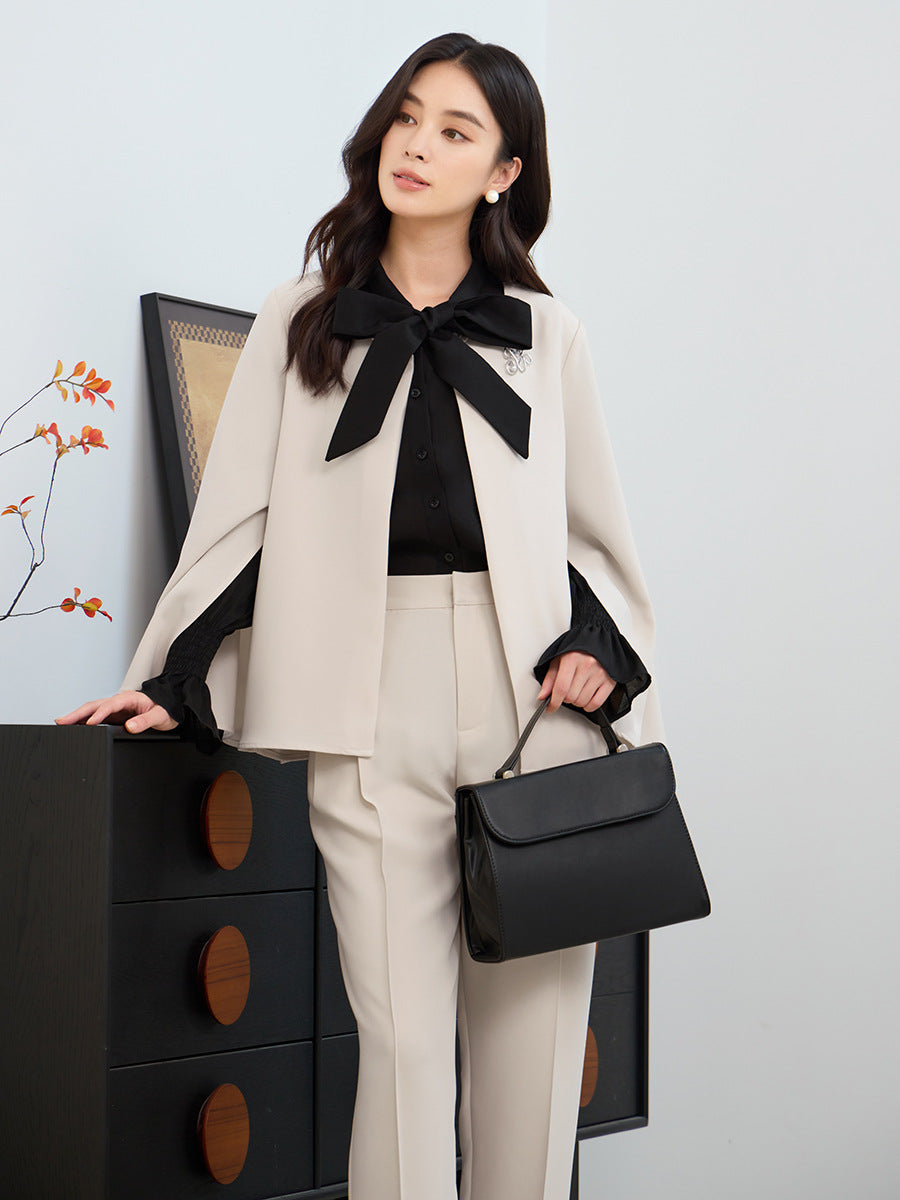 大きいサイズ レディース ケープ風フレアスリーブエレガントセットアップ L LL 3L