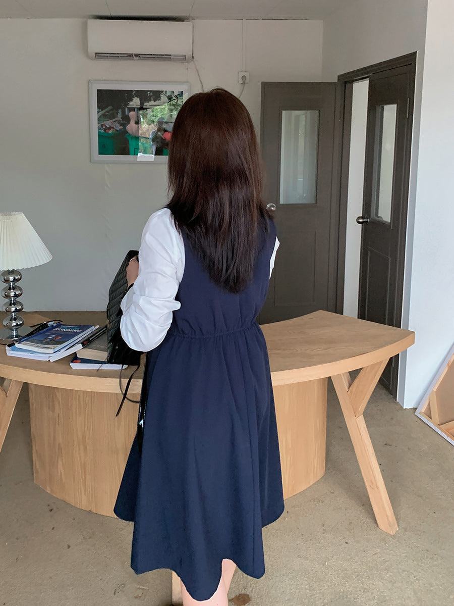 大きいサイズ レディース カレッジ風セットアップ星柄ワンピース二点セット LL 3L 4L 5L