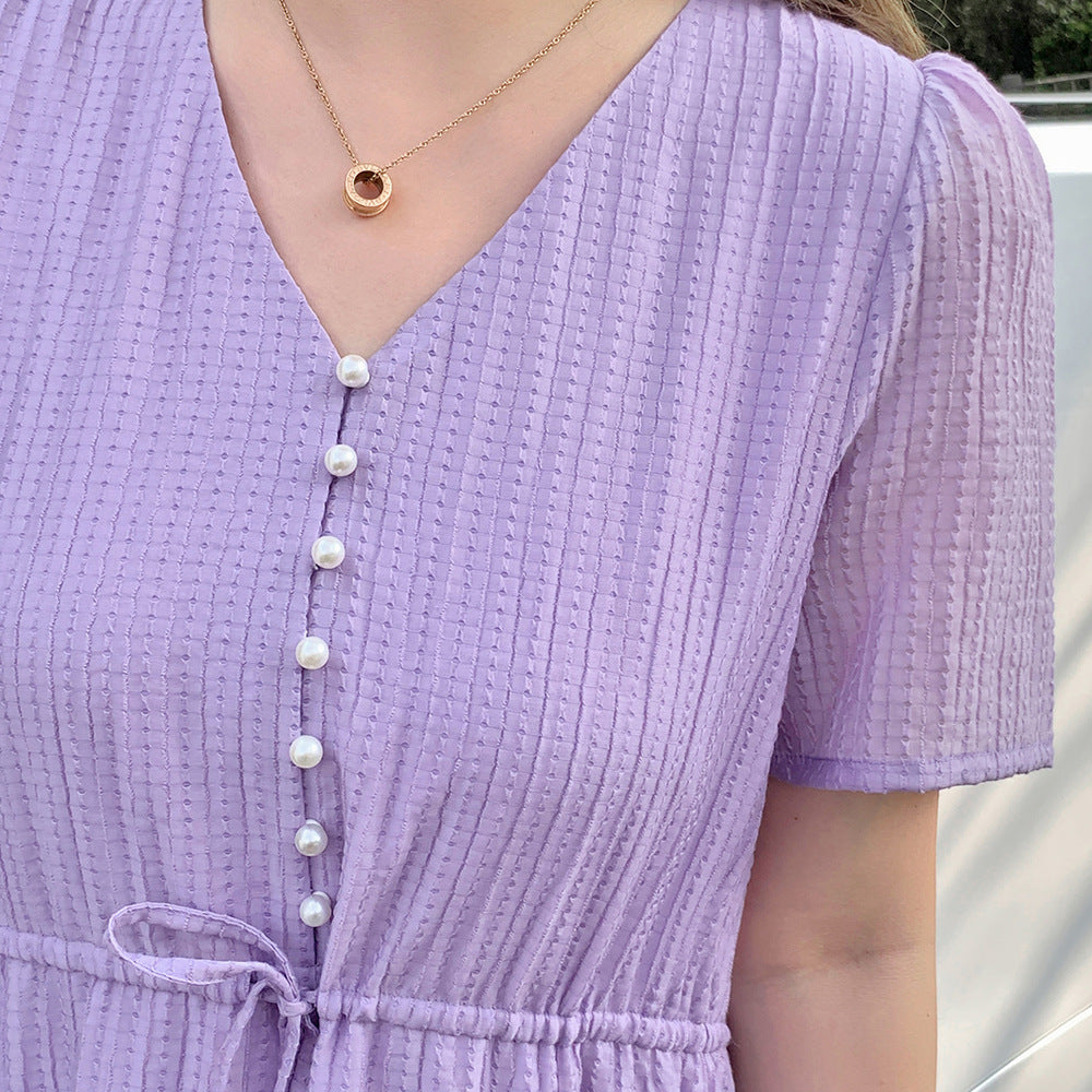 大きいサイズ レディース Vネックジャガードロングワンピース LL 3L 4L 5L