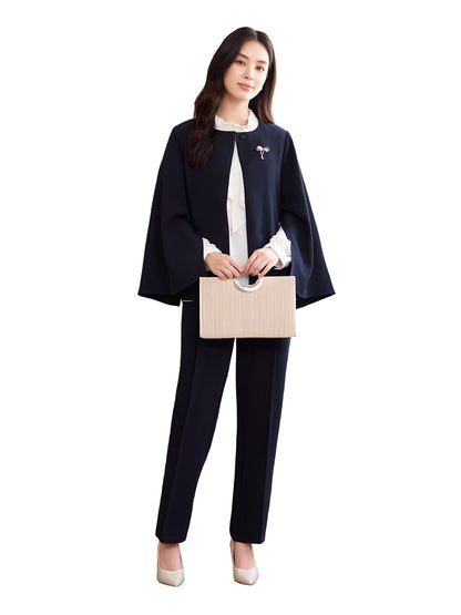 大きいサイズ レディース ケープ風フレアスリーブエレガントセットアップ L LL 3L