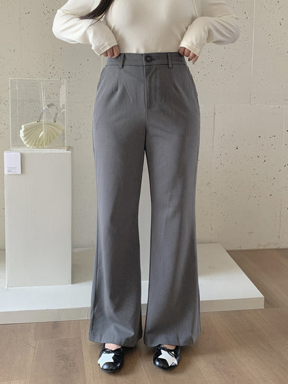 大きいサイズ レディース ラップスカート付きハイウエストフレアパンツ LL 3L 4L 5L