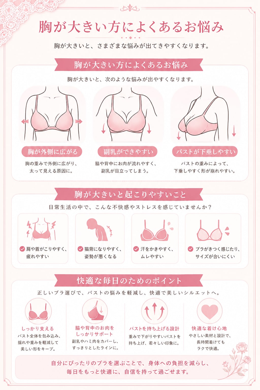 大きいサイズ レディース ストラッピーレースブラ＆ショーツセット 75-95DEFGHIJ 11